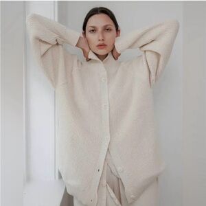 NWOT Wol Hide Collared Cotton Cardigan size S/M